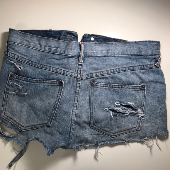 Free People Jean Shorts - Picture 2 of 5